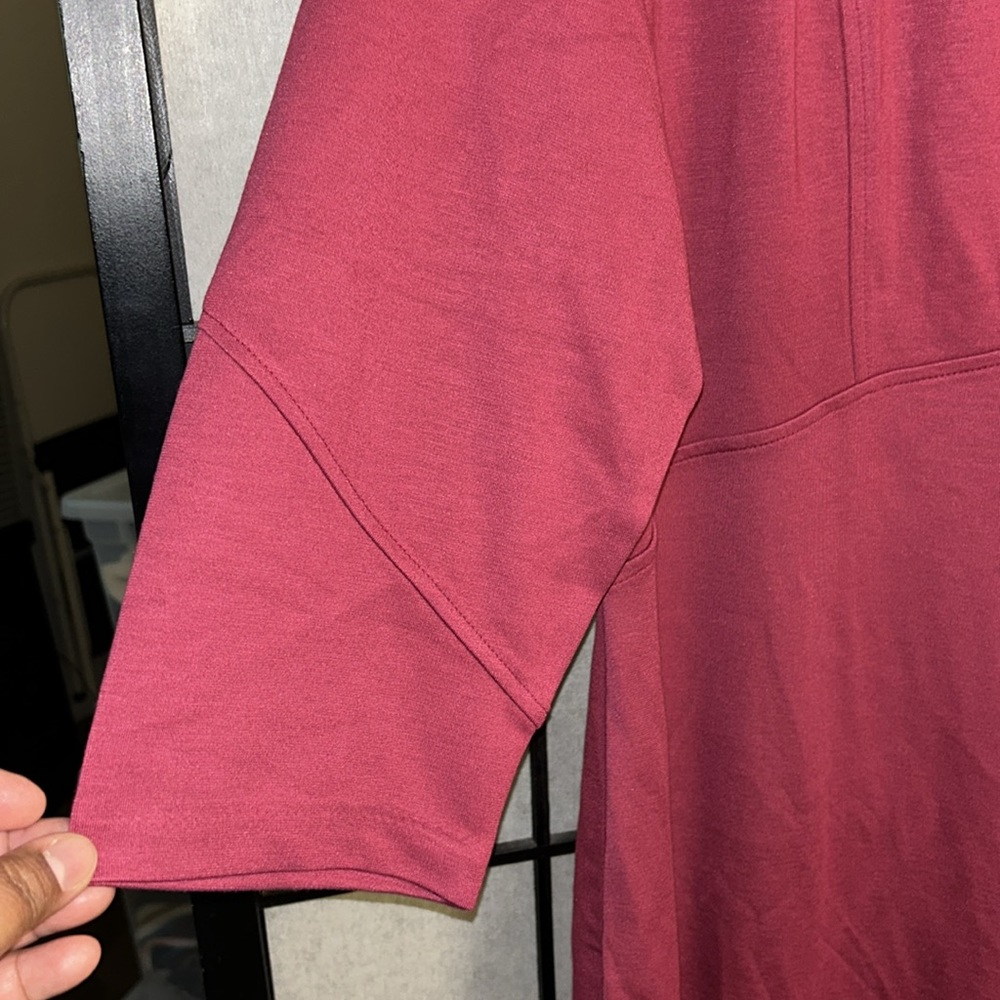 NWT Eloquii burgundy colored dress in plus size 20 - Picture 4 of 10
